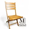Silla plegable de madera maciza de paraíso