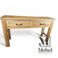 Mesa de arrime en madera maciza de zoita