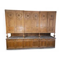 Aparador Antiguo Europeo de Roble macizo (1860) 4,30mts de largo