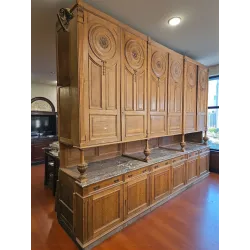 Aparador Antiguo Europeo de Roble macizo (1860) 4,30mts de largo