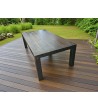 Mesa de Madera Pintada en Negro con Terminación Poliuretánica