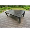 Mesa de Madera Pintada en Negro con Terminación Poliuretánica