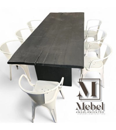 Mesa de comedor rústico moderna