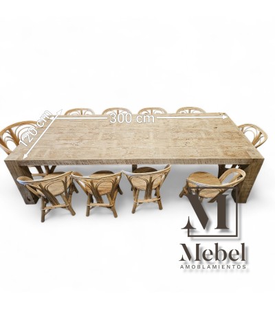 Meson Decapado de 3 mts