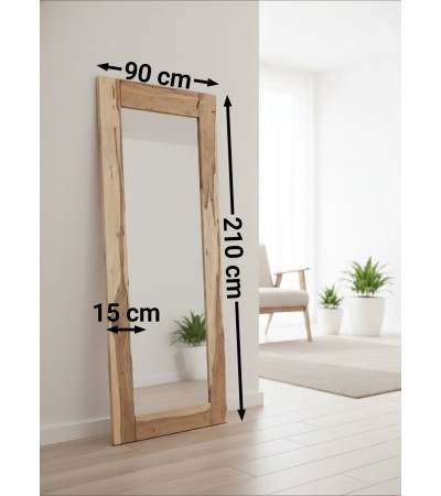 Espejo de Pie - Marco en Madera Maciza Guayubira
