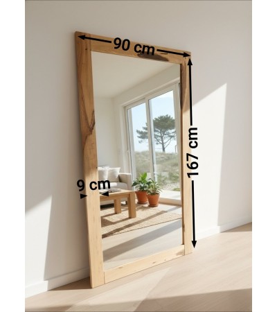 Espejo de Pie Premium - Guayubira Maciza (167 x 90 cm)