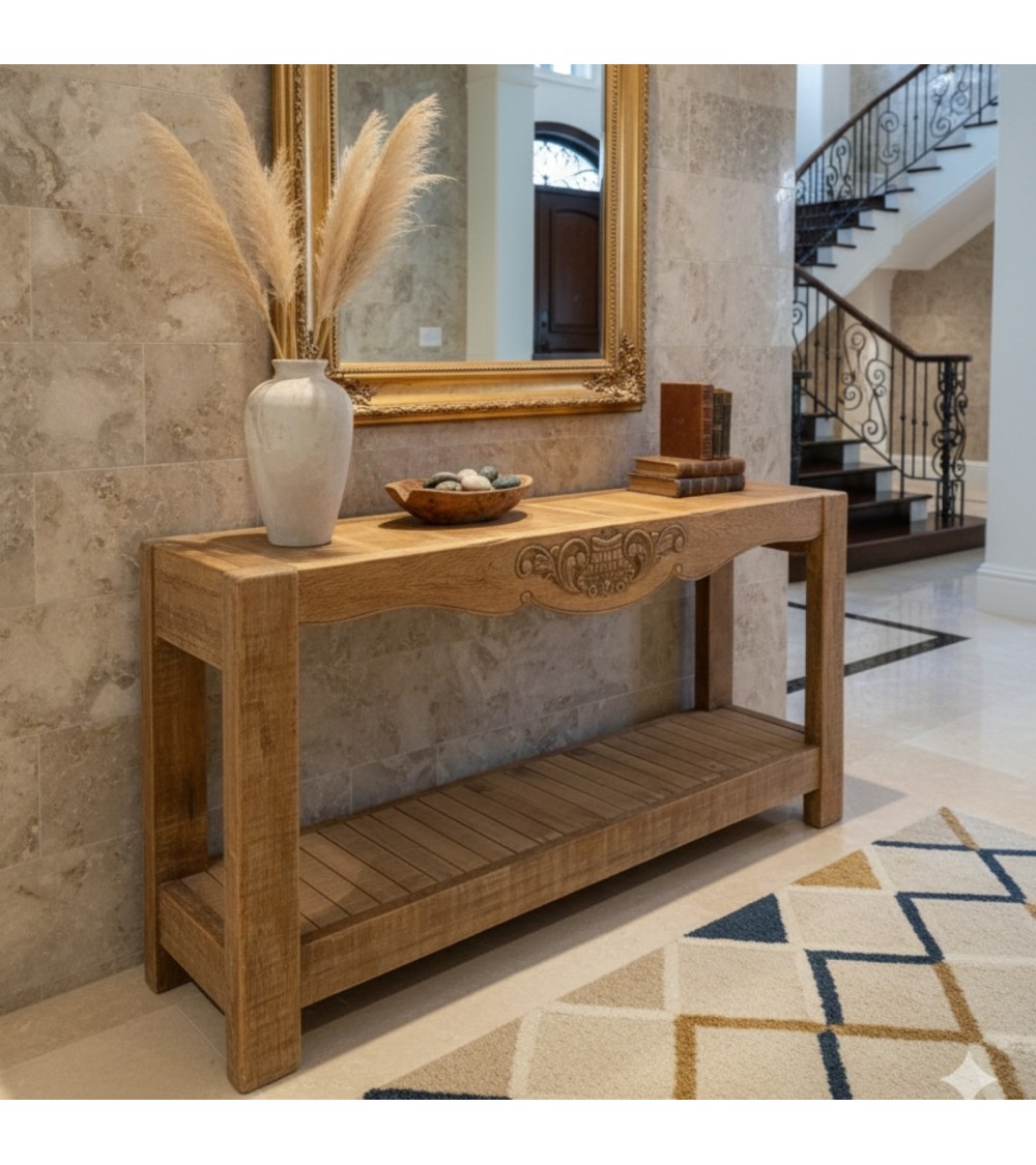 Consola Roble y maderas varias