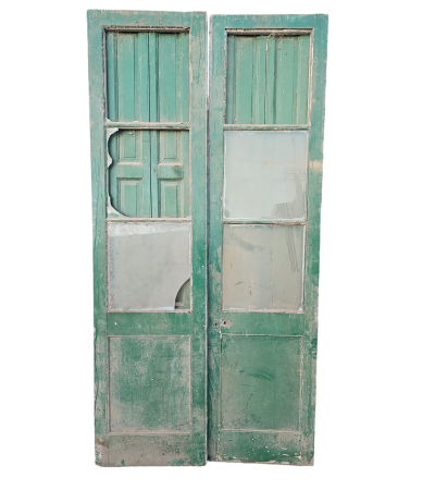 Puerta Antigua de 2 Hojas 110x250 | Abertura para Restaurar