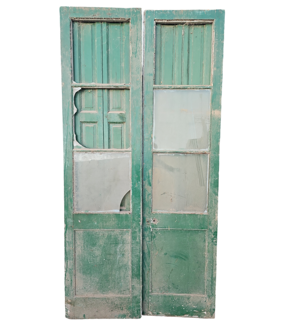 Puerta Antigua de 2 Hojas 110x250 | Abertura para Restaurar