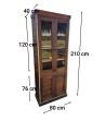 Vajillero Pino Brasil 210 cm | Mueble Cocina o Biblioteca