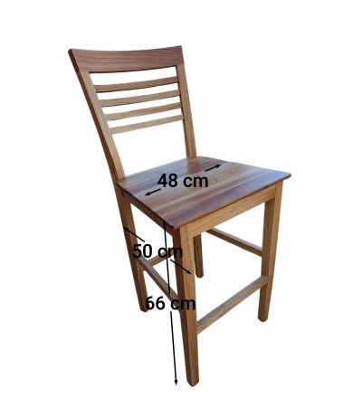 Banqueta Elisa Paraíso y Vira-ró | Altura 66 cm