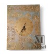 Reloj Pared Dorado Relieve Barroco Artesanal 29x39