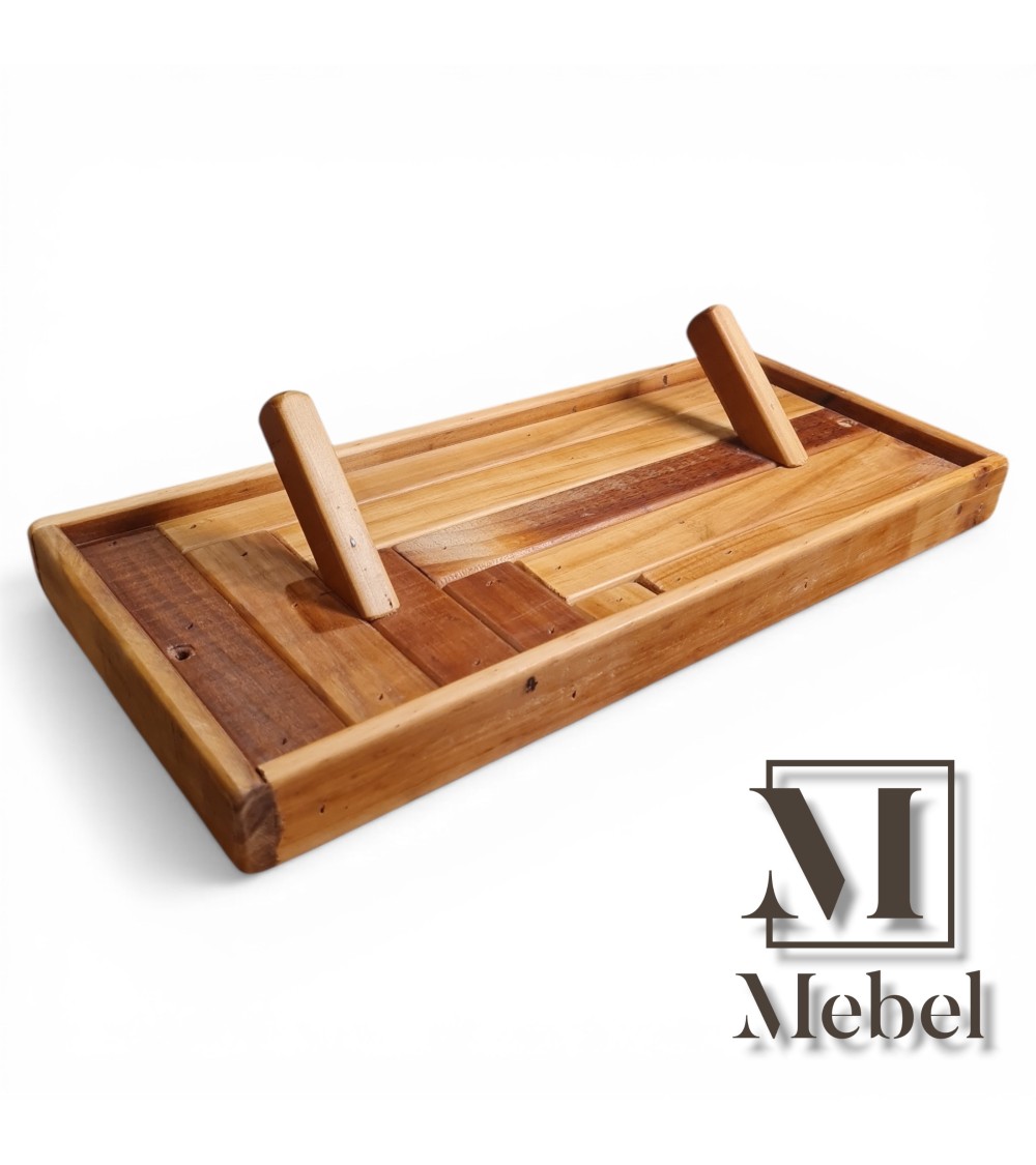 Perchero Pared Pino Brasil Diseño Geométrico 45cm