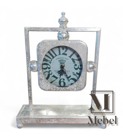 Reloj de Mesa Decorativo en Metal | Diseño Circular Moderno