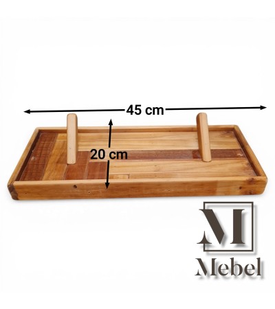 Perchero Pared Pino Brasil Diseño Geométrico 45cm