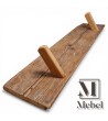 Perchero Pared Madera Reciclada Rústico 56x14cm