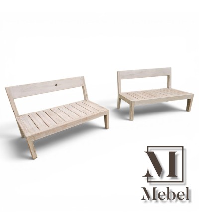 Banco Poltrona Grandis Decapado 110 cm | Sillón Galería