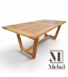 Mesa Comedor Pino Brasil Reciclado | Diseño Art Déco / Retro