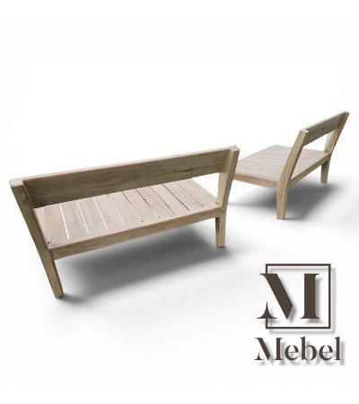 Banco Poltrona Grandis Decapado 110 cm | Sillón Galería