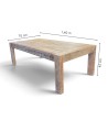 Mesa ratona Asia decapada rústica 