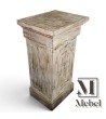 Pedestal Columna en Madera Maciza con Puerta Oculta | Mebel