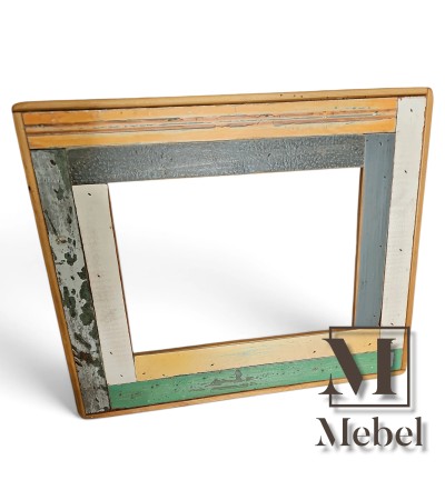 Marco para Espejo Madera Recuperada Patchwork | Mebel