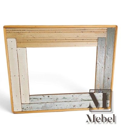 Marco para Espejo Madera Recuperada Patchwork | Mebel