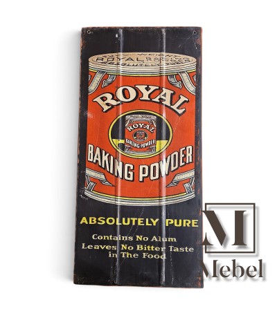 Cartel Decorativo de Chapa Royal Baking Powder | Mebel
