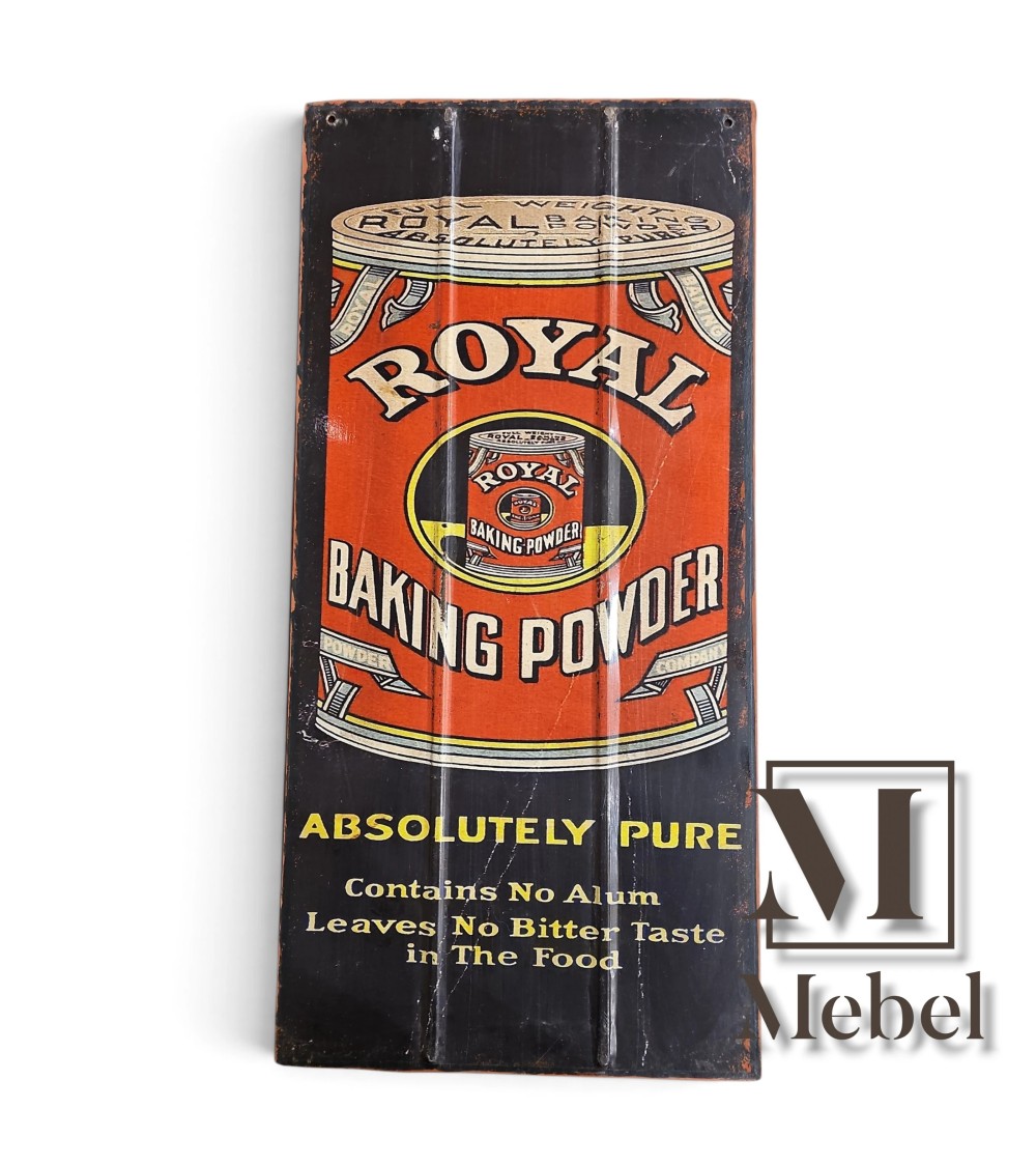 Cartel Decorativo de Chapa Royal Baking Powder | Mebel