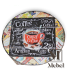 Cartel Decorativo Redondo Chapa Vintage Coffee Cup | Mebel