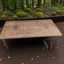 Mesa ratona rústica - Hierro/Lapacho
