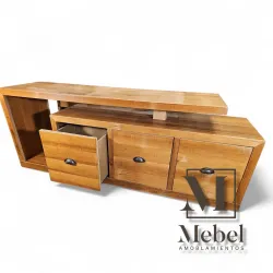 Mueble de TV Consola - Pino Oregón